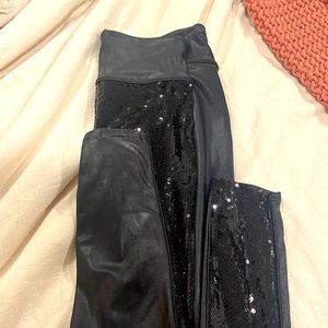 Spanx Sequins Tights. Sequins/Faux Leather